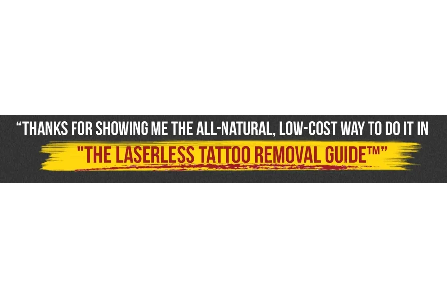 The Laserless Tattoo Removal Guide product image
